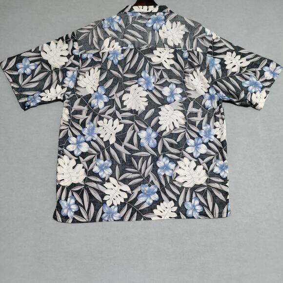 OP Ocean Pacific Men's Hawaiian Button Shirt Size Large Cotton Tropical Floral - Picture 3 of 12